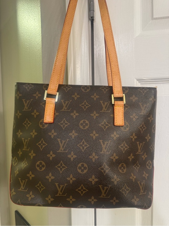 Louis Vuitton Handbags - Louis Vuitton Monogram Cabas Piano Canvas Tote with Tan Straps
